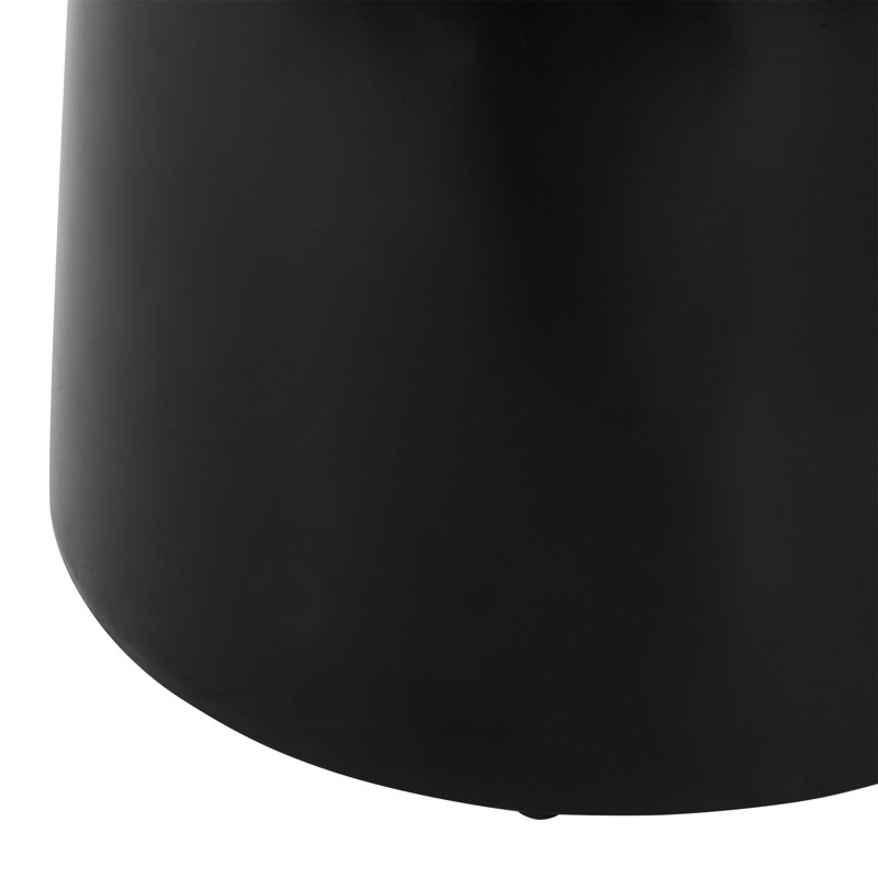 Table de bout d'extérieur en métal - Grande (table incluse seulement), Noir