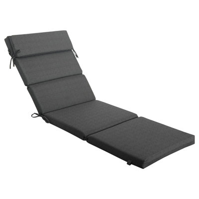 25" x 77" x 2.75" Outdoor/Indoor Chaise Lounge Cushion Set with Pillow (1-Pack)