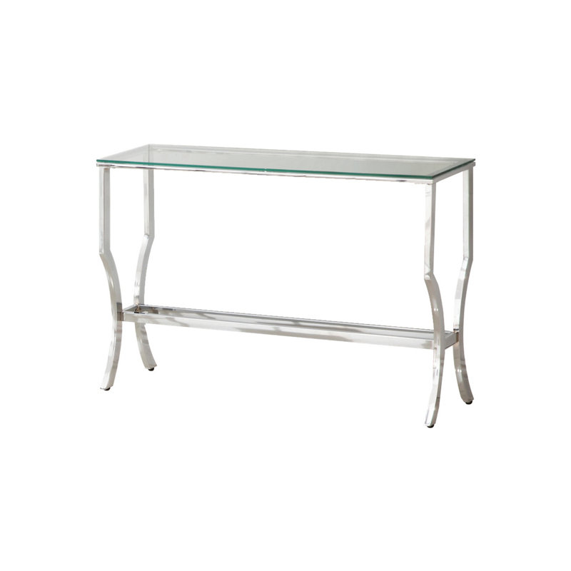 Keelee 43.5'' Glass Top Console Table