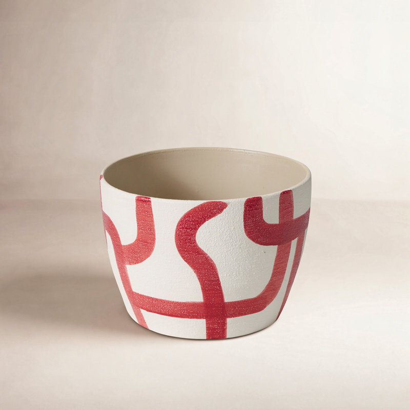 Pot Leshawn 9,5 po x 6,5 po, Rouge