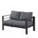 50" All-Weather Aluminum Patio Loveseat with Cushions & Frame