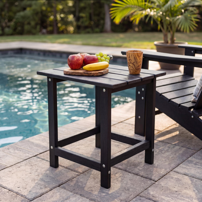 Table de bout pour l'extérieur Adirondack, Noir