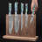 Black Walnut Hardwood Magnetic Knife Block