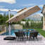 Parasol carré en porte-à-faux 9 pi x 9 pi Romy, beige-1480903438