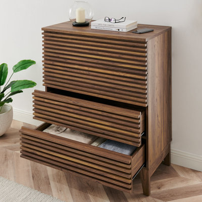 Commode 4 tiroirs Render en noyer
