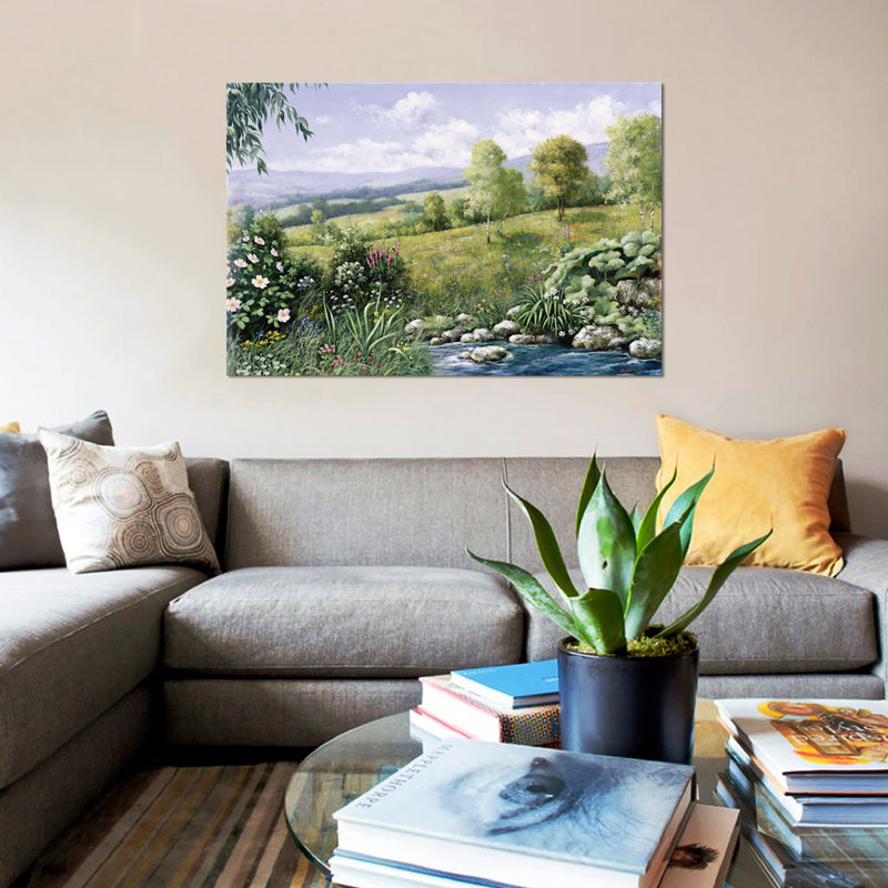 « summer time », impression sur toile, H 40 po x l 60 po x P 1,5 po, Toile tendue, Pas de tapis