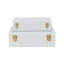 Rebeka 2 Piece Faux Leather Decorative Box Set-2059028870