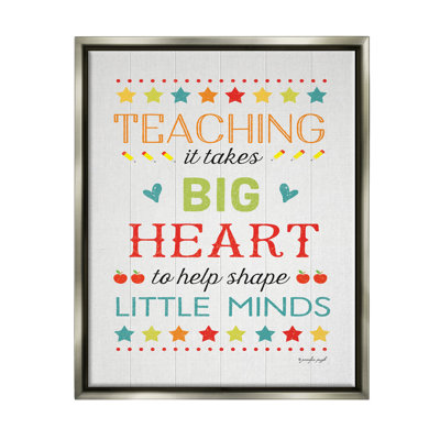 «Big Heart Shapes Little Minds Teaching Floater», art mural par Jennifer Pugh