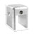 Industrial 24.02"H Square End Table in Aluminum