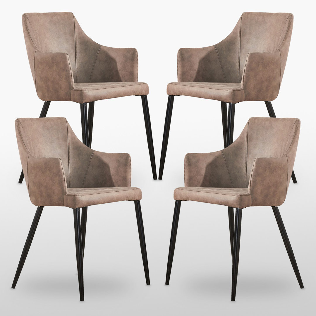 Lehmann Upholstered Dining Chair | Armchair | Metal Legs