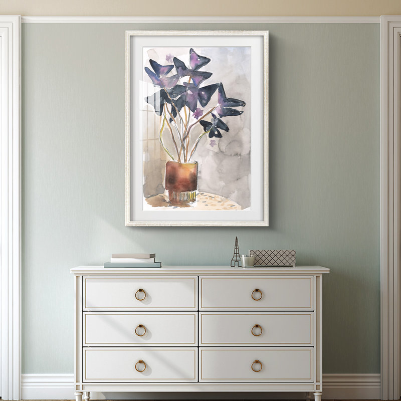 Heirloom Orbs II - Toile tendue avec châssis, H 28,5 po x l 20,5 po, Blanc