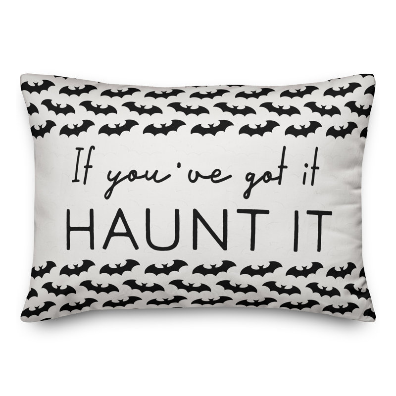  Bat Border Rectangular Pillow Cover & Insert