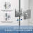UKH07B 38-1/2 in. W x 80 in. H Frameless Fixed Shower Glass Panel  with U-Channel in and 3/8 in. Clear Glass in Chrome-123253522-123253520