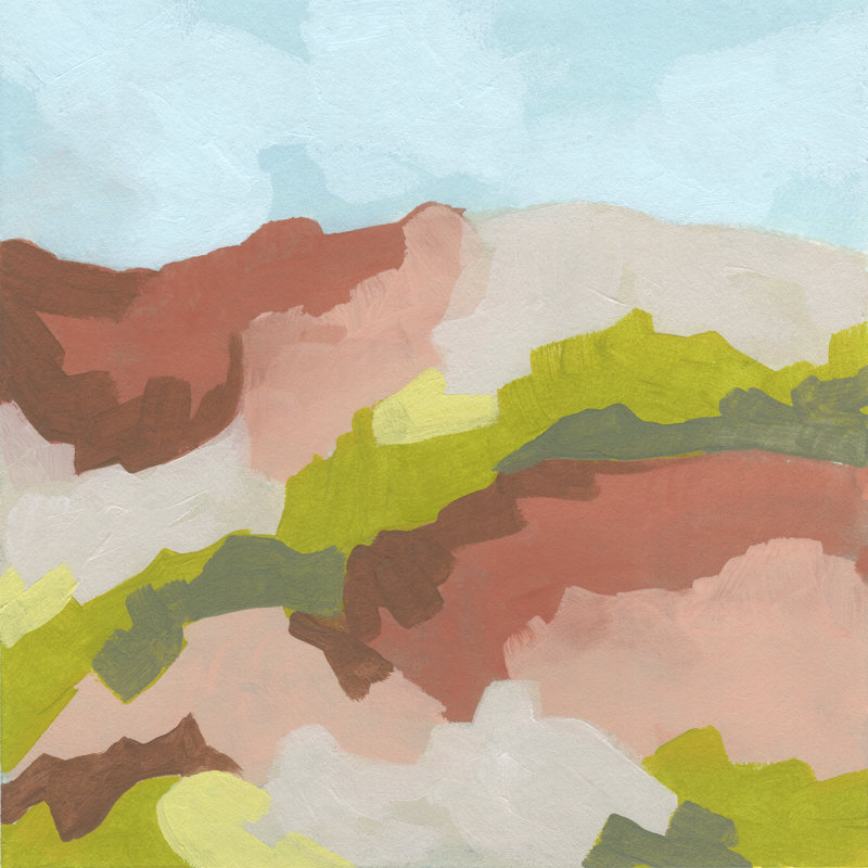 Valley Blush I by June Erica Vess - Wrapped Canvas Painting, 30cm H x 30cm W
