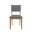 Chaises de salle à manger modernes de 2 dans un cadre bleu, rustique en bois brun pour chaises en tissu bleu Ambiance, avec charme