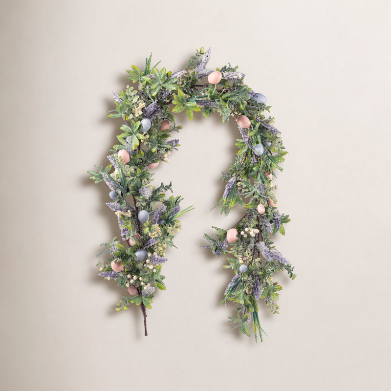 72"L Easter Egg & Lavender Garland