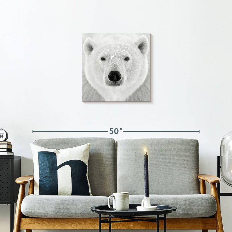 Brampt Polar Bear Face, 20" H x 20" W