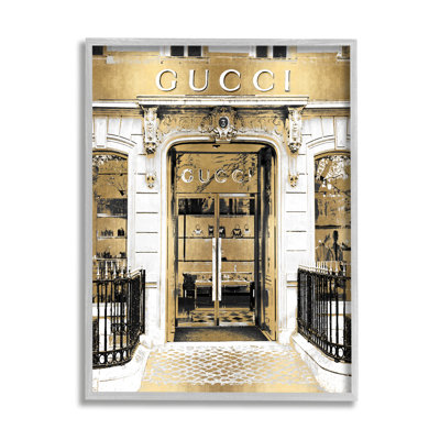 " Downtown Glam Designer Fashion Accessories Shop Architecture " by Madeline Blake