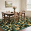 Grand tapis de salle à manger tulipe lavable 9 x 12 po, tapis de sol mince, tapis d'intérieur pliable contemporain, tapis facile à nettoyer-410732880-410732883