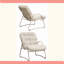 Chaise longue d'extérieur (ensemble de 2) - Structure en fer et osier en plastique