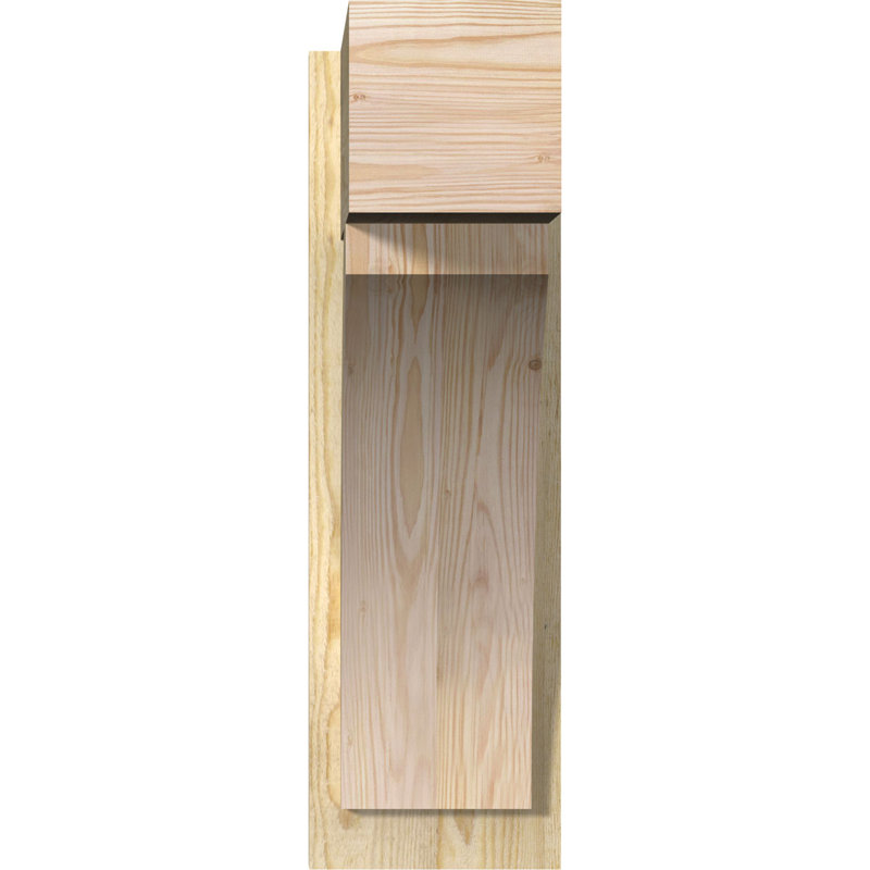 Bloc de bois rustique Thorton, P 20 po x H 28 po, Cèdre rouge occidental l 7 1/2 po (lisse)