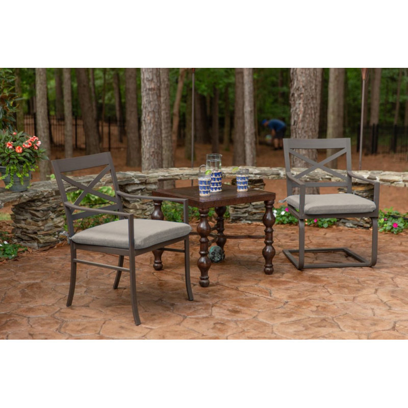 Sunbrella Indoor/Outdoor Reversible Seat Cushion, Cast Silver Sunbrella®, 20" W x 20" D