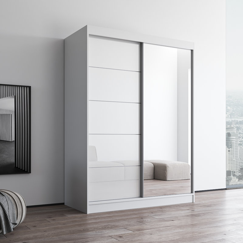 Armoire Charlisha, Noir, H 80 po x l 59 po x P 25,5 po