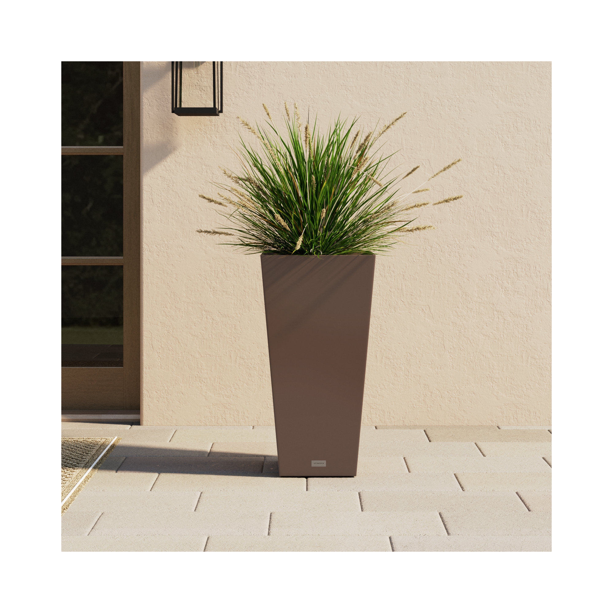 Pure Series Midland Planter, 2, 30" H x 15.25" W x 15.25" D, Espresso