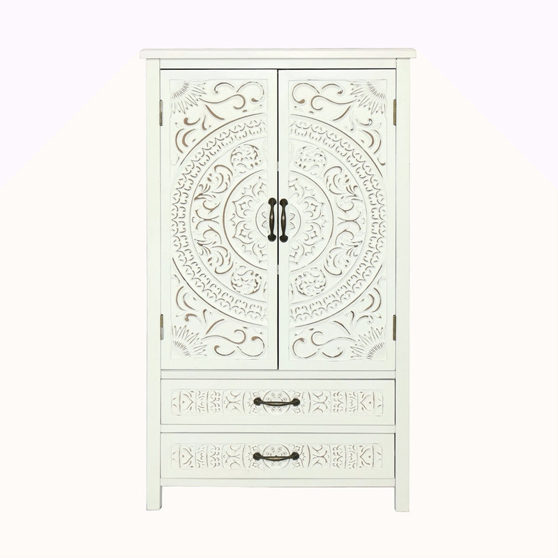 Grande armoire de rangement blanche 27 po Accent