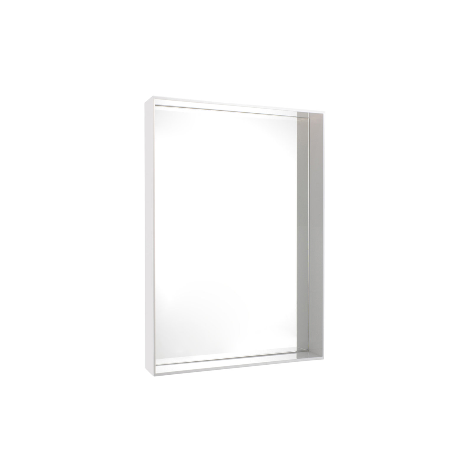 Only Me Wall Mirror, Glossy White, 27.56" x 19.69"