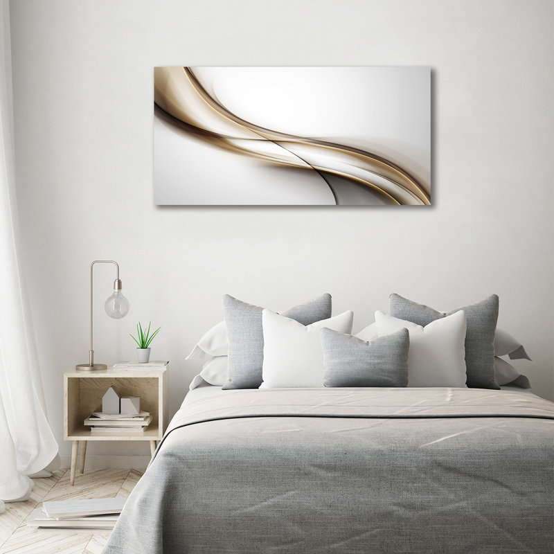 Brown Wave - No Frame Print on Canvas
