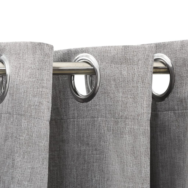 Cezaria Blackout Curtain Single Panel, Grey
