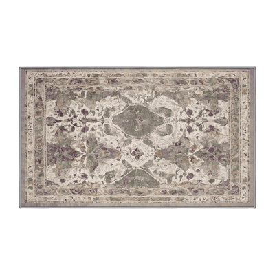 Machine Washable Gray Area Rug