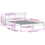 Bed Frame with Headboard Solid Pine Wood-1651658006-1651658088