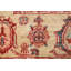 Tapis oriental noir à motif géométrique Ziegler noué à la main 4 x 5