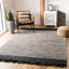 Tapis noir en coton tissé à la main Exley-1341153575