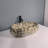 QieRao 16'' Marble Ceramic Oval Bathroom Sink