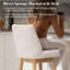 Tabouret de bar pivotant 30,6 po Eriqa, blanc-353337353