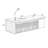 Walnut Rectangular Solid Wood Writing desk-1404834543