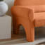 Ornement moderne orange pour l'ameublement de salon - 2 sièges, ensemble en mousse, orange, 2, composé-1783216678