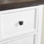Commode | Grande commode à 6 tiroirs avec rangement pour vêtements de style campagnard moderne | Panneau de fibres à densité moyenne | Blanc cassé-2013473830