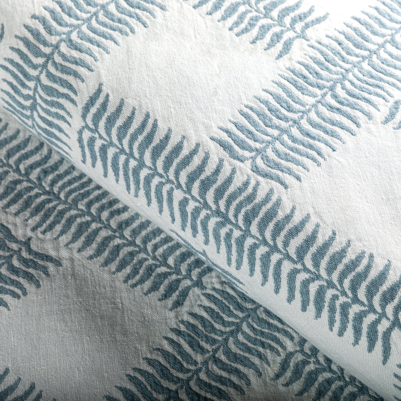 Garden Trellis Weave Fabric, Sky