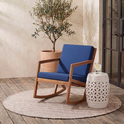 Chaise berçante de patio Cormach Mathew