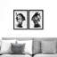 Nocturne Bloom Set Shadowbox Floral & Botanical Print by Oliver Gal, Black Frame, 10 x 15-845989745-845989749
