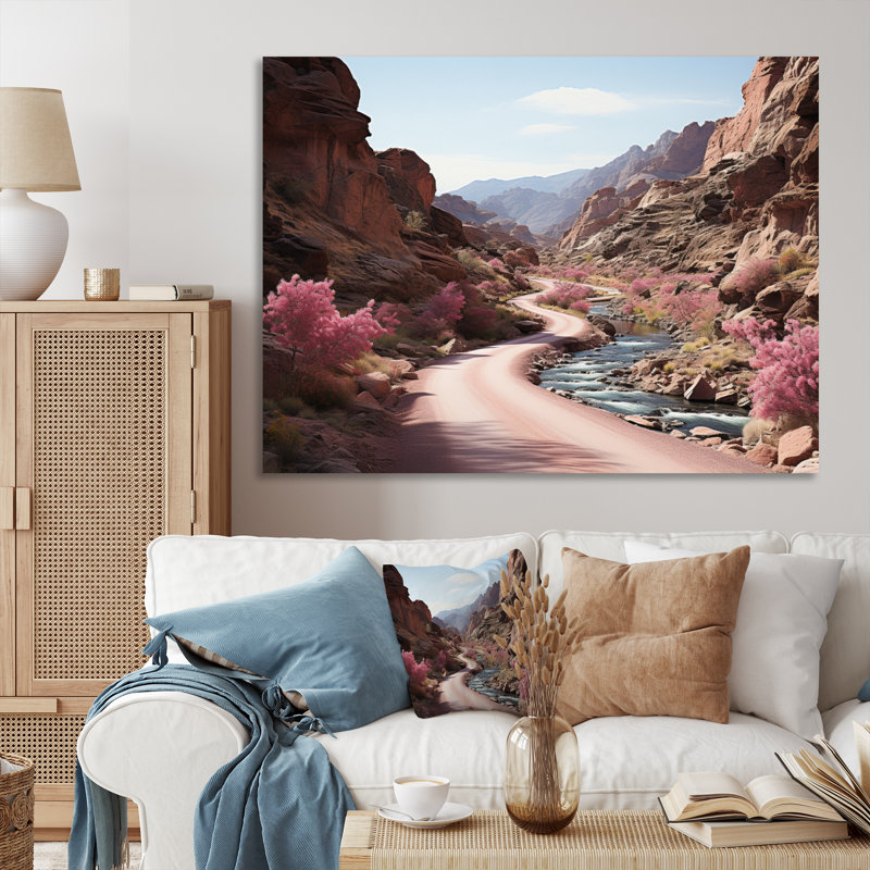 Canyon Endless Journey IV sur toile, Cadre flottant noir, H 12 po x l 20 po x P 1 po