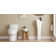 Deervalley Small Pedestal Bathroom Sink 11"L X 13"W X 35"H Ceramic One Piece Bath Sink With Overflow