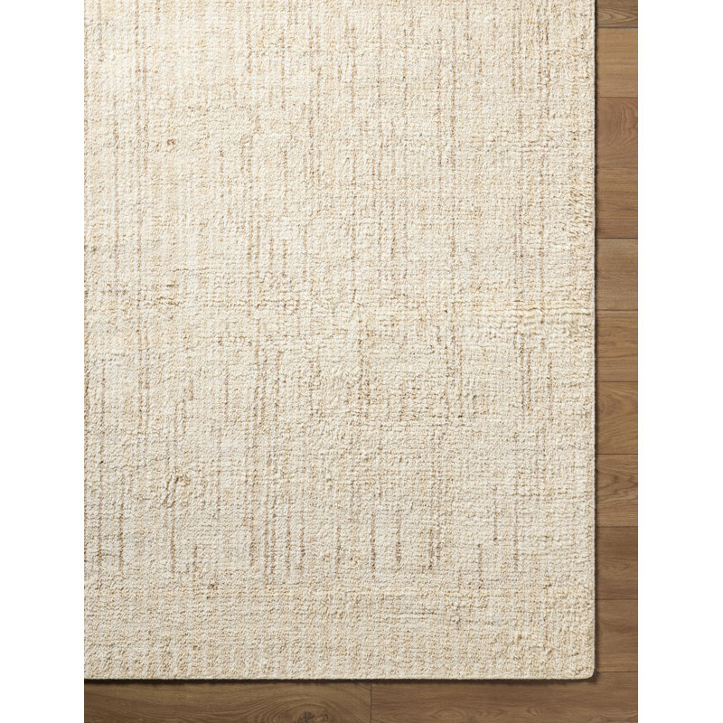 Cyra Hand Knotted Wool Abstract Area Rug, Rectangle 8' x 10'