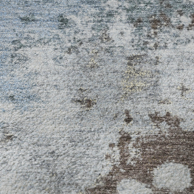 Tapis abstrait lavable à la machine Premium, Rectangle 10 pi x 14 pi
