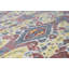 Wool Damask Area Rug in Black/Rust
