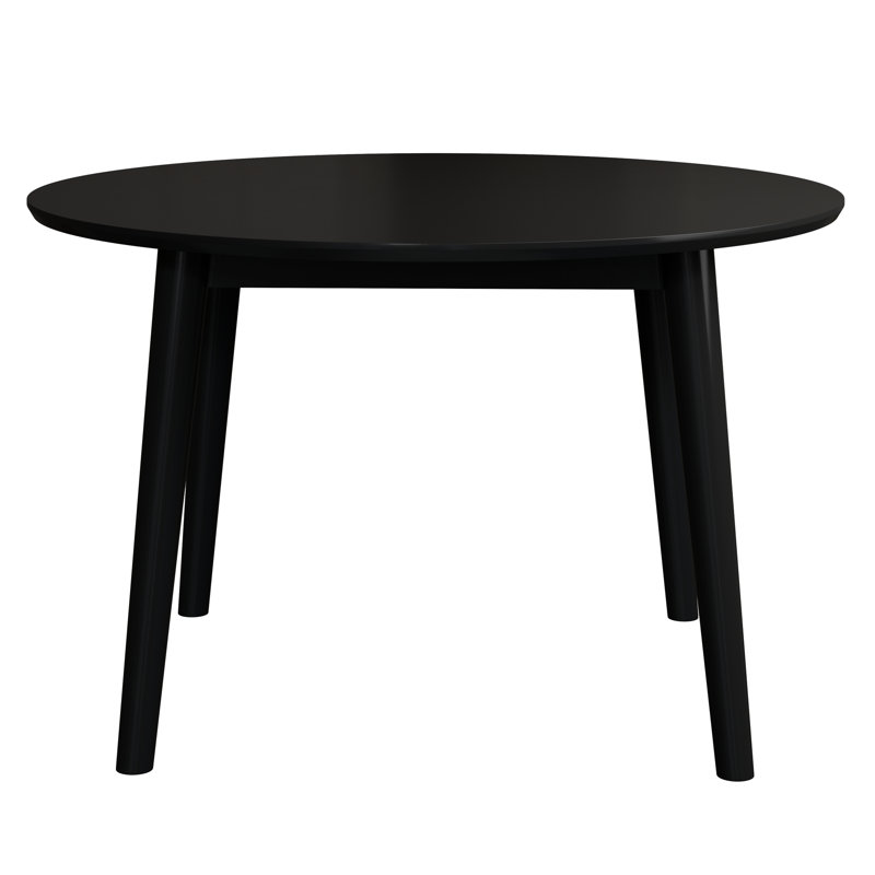 Table de salle à manger ronde noire